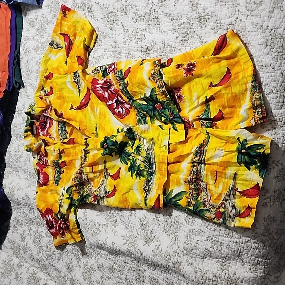 Boys Hawaiian shit and shorts